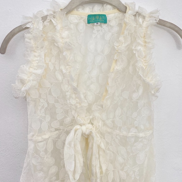 WAIMARI Ivory Lace Cover Up Dress - Picture 3 of 5